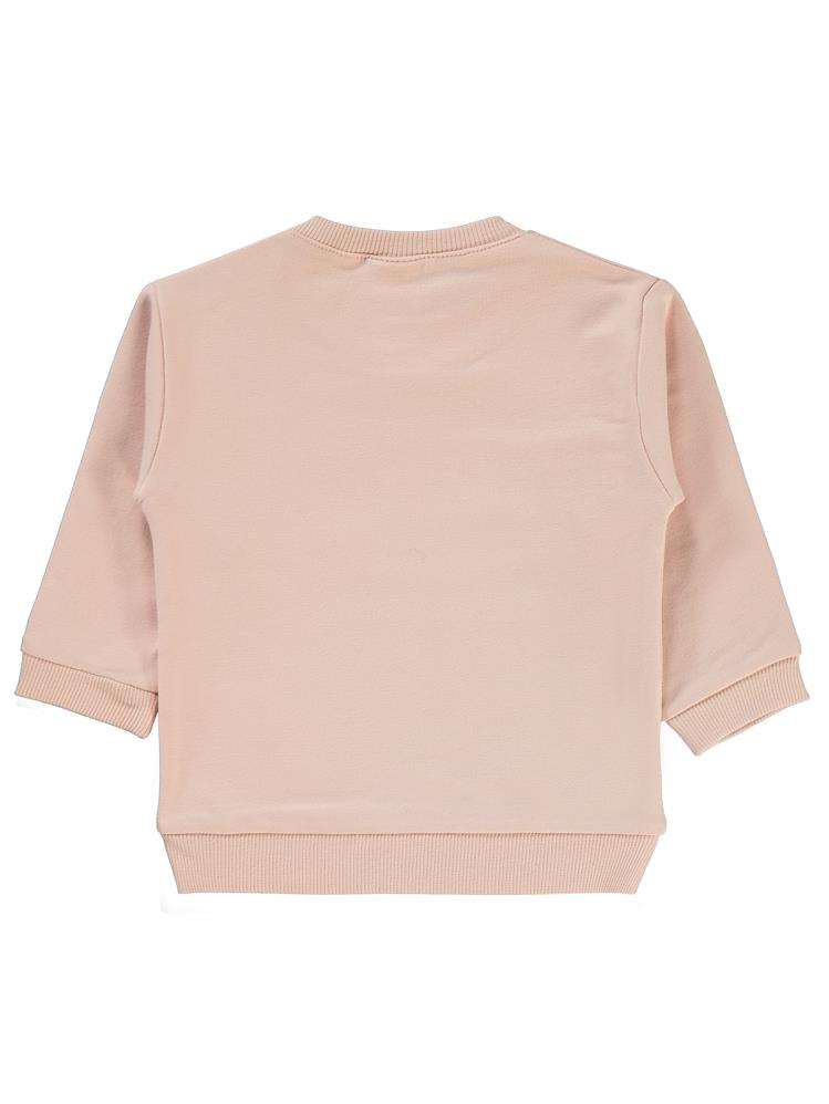 Civil Baby Basic Arma Etiketli 6-18 Ay Sweatshirt - Pudra