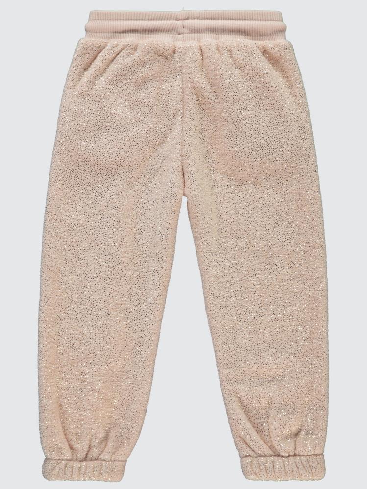 Civil Girls Simli Velsoft 2-5 Yaş Eşofman Altı - Pudra