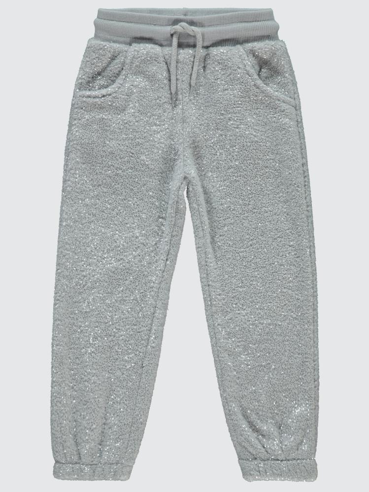 Civil Girls Simli Velsoft 6-9 Yaş Eşofman Altı - Gri