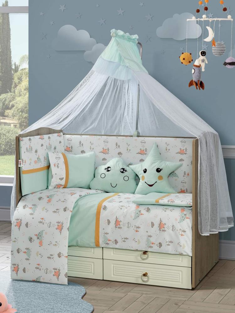 Aras Bebe Safari Uyku Seti 70x131 - Yeşil