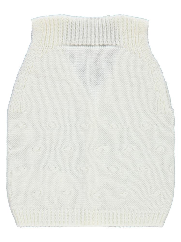 Civil Baby Örgü Desenli 3-18 Ay Yelek - Ekru