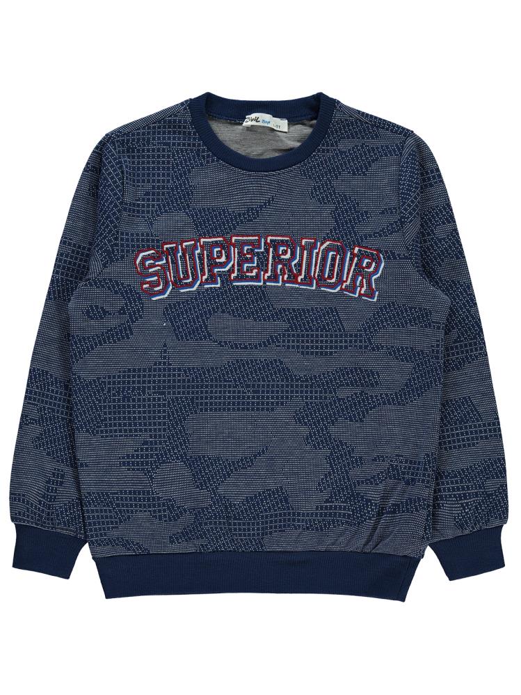 Civil Boys Superıor Nakışlı 6-9 Yaş Sweatshirt - Lacivert