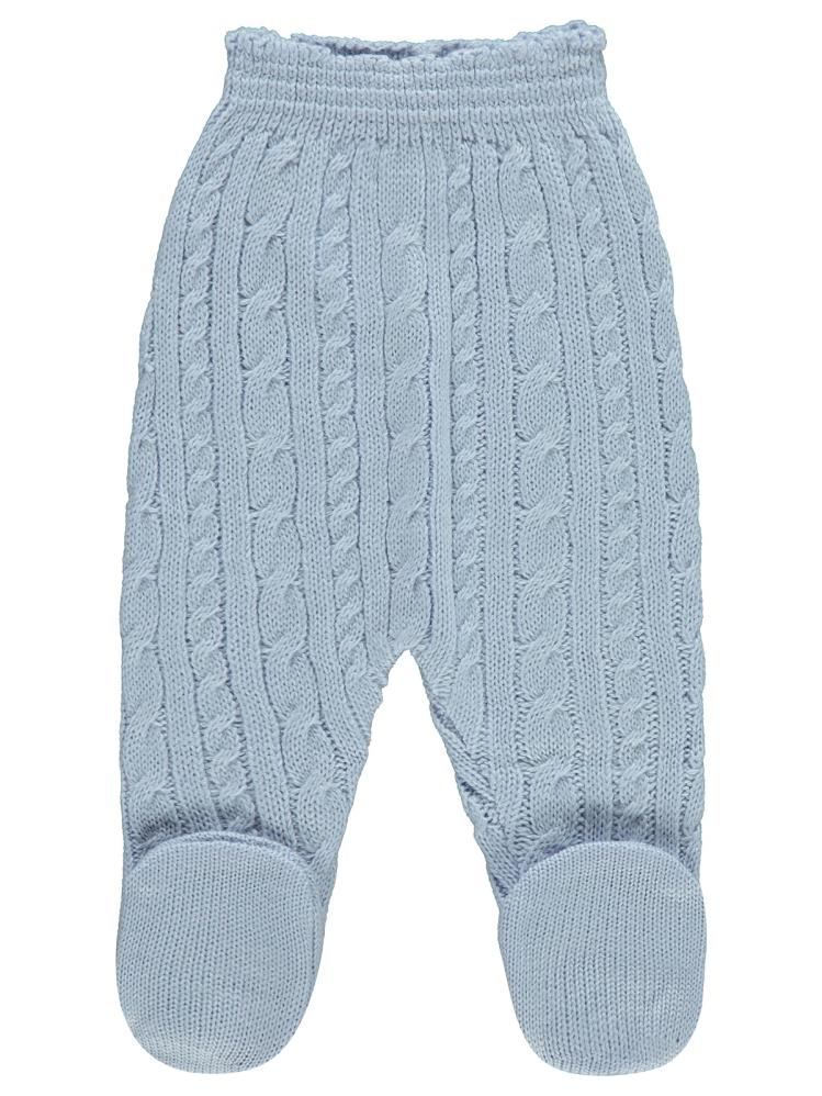 Civil Baby Triko Saç Örgü 3-12 Ay Eşofman Altı - Mavi