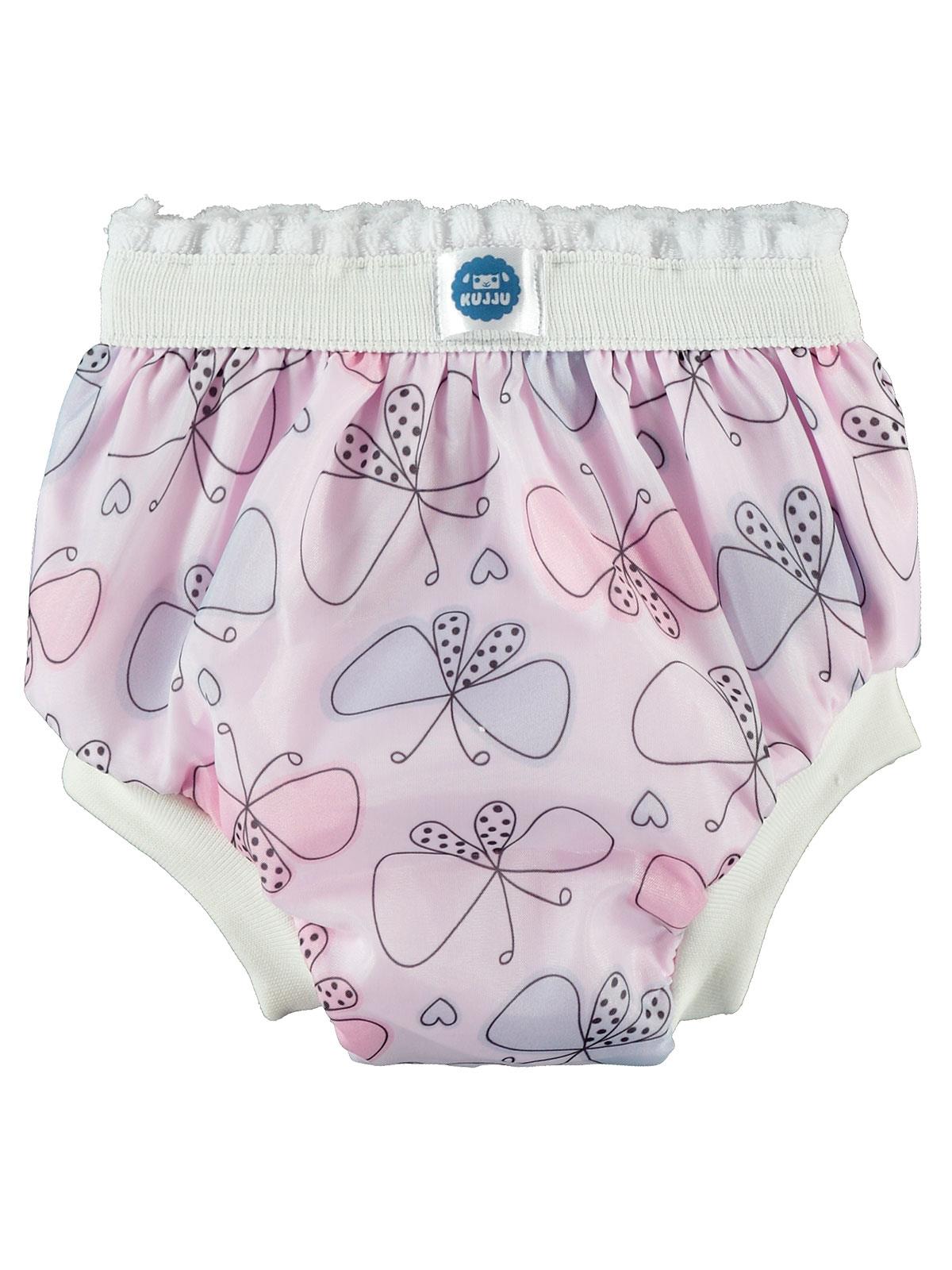 Kujju 2 Beden Desenli Alıştırma Külodu(15-20 kg) - Pembe