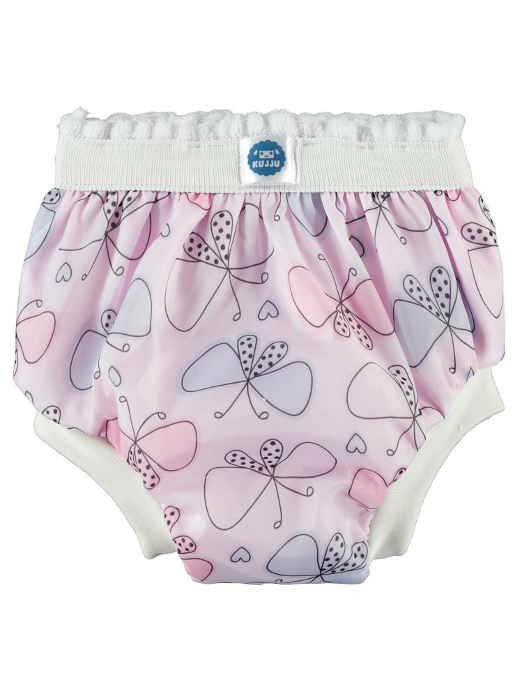 Kujju 2 Beden Desenli Alıştırma Külodu(15-20 kg) - Pembe