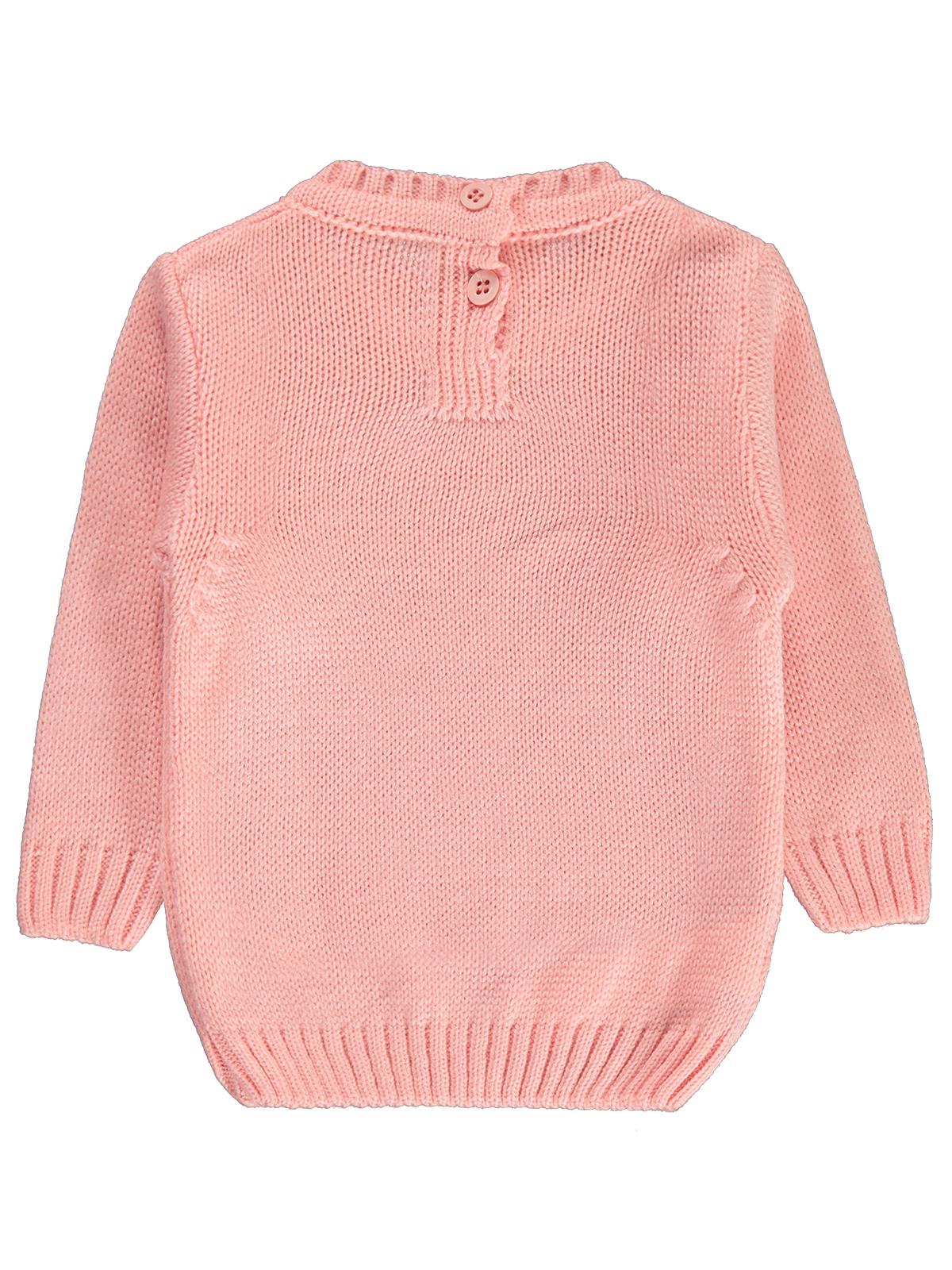 Civil Baby C Nakışlı Düz 6-18 Ay Kazak - Pembe