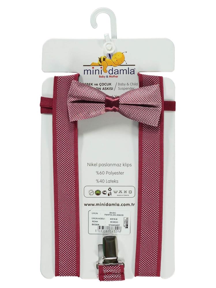 Minidamla Basic Pantolon Askısı - Bordo