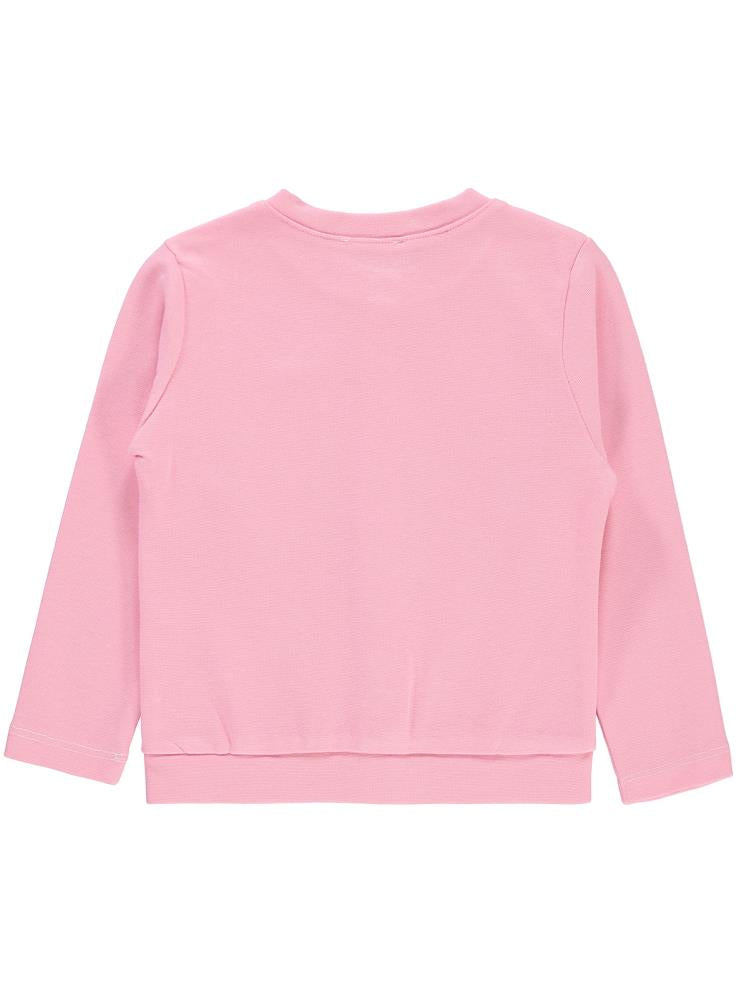 Civil Girls Yakası Fiyonklu 2-5 Yaş Hırka - Pembe