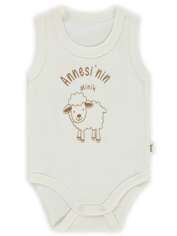 Civil Baby Annesi'Nin Minik Kuzusu Sfr.Kol1-36 Ay Çıtçıtlı Badi - Ekru