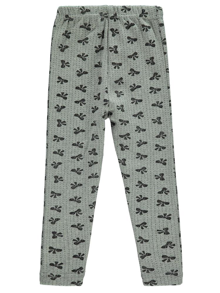 Civil Girls Fiyonk Desenli 2-5 Yaş Tayt - Gri