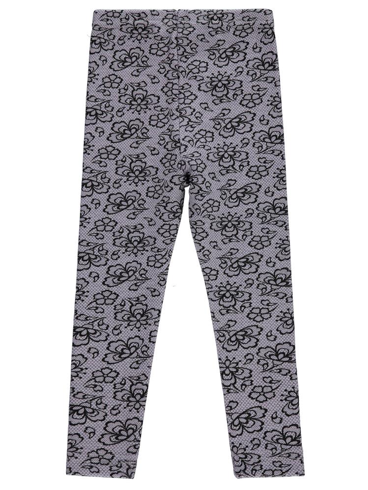 Civil Girls Çiçek Desenli 2-5 Yaş Tayt - Lila