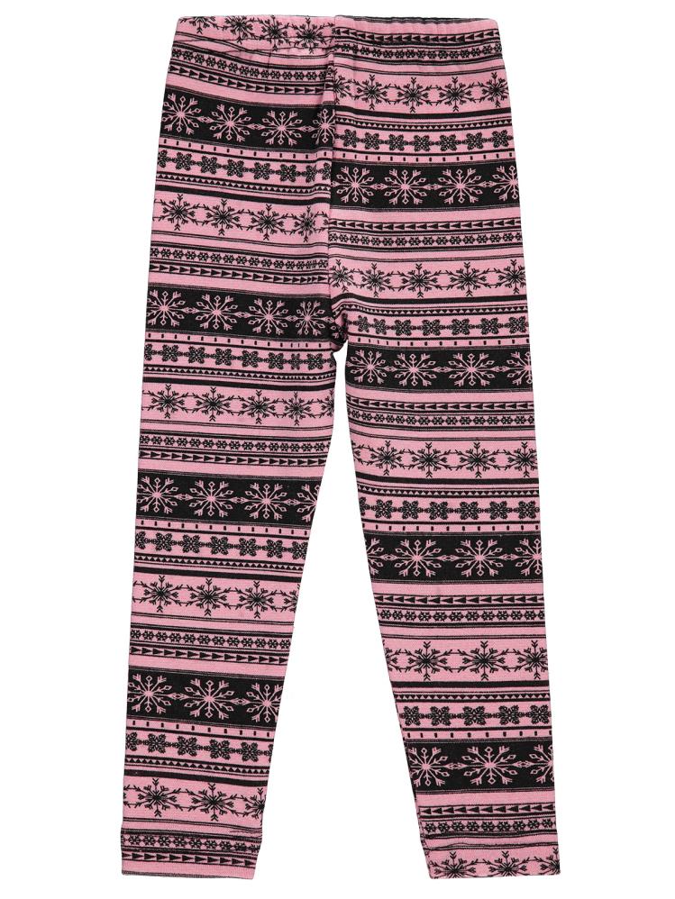 Civil Girls Kartanesi Desenli 2-5 Yaş Tayt - Pudra