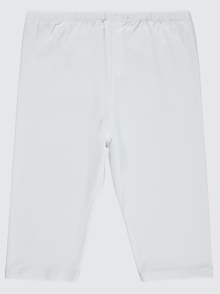 Civil Girls Kısa 6-9 Yaş Tayt - Beyaz