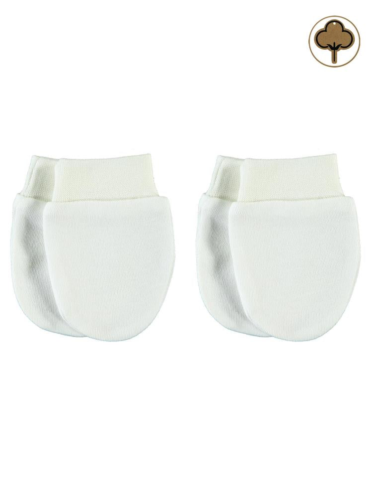 Civil Baby Bebek Organik 2'li Eldiven 0+ Ay - Ekru