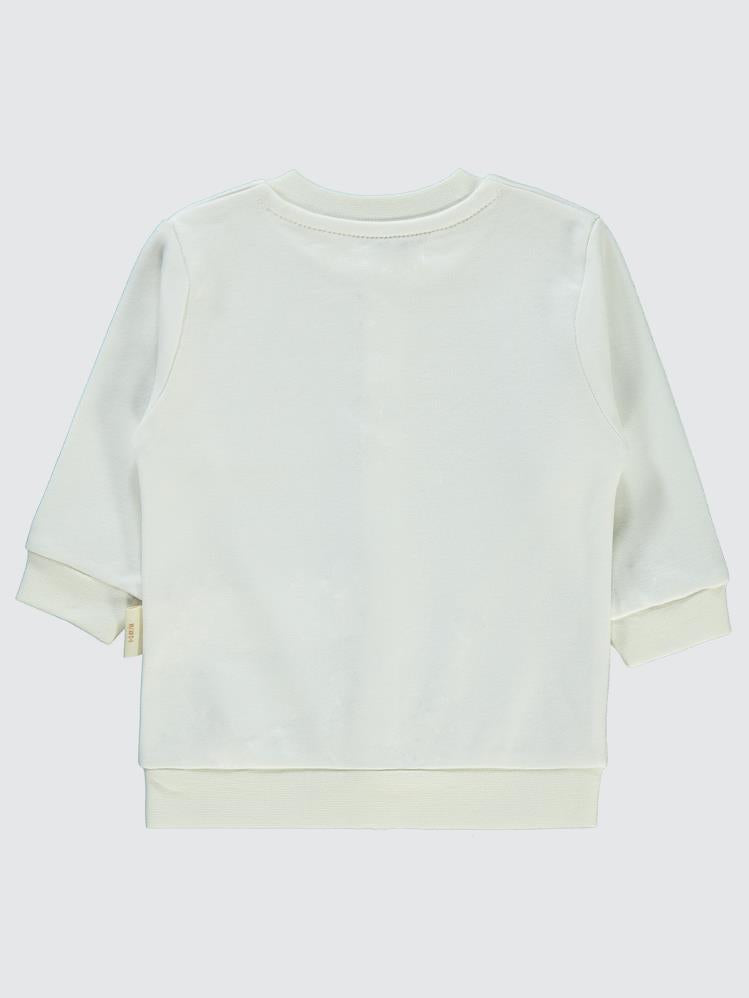 Civil Baby Organik Pamuklu 1-12 Ay Bebe Hırka - Ekru