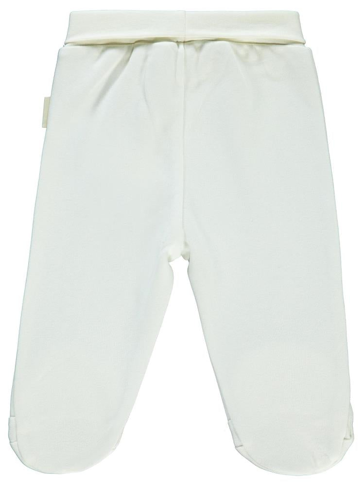 Civil Baby Organik Pamuklu 0-6 Ay Patikli Tek Alt Bebe - Ekru