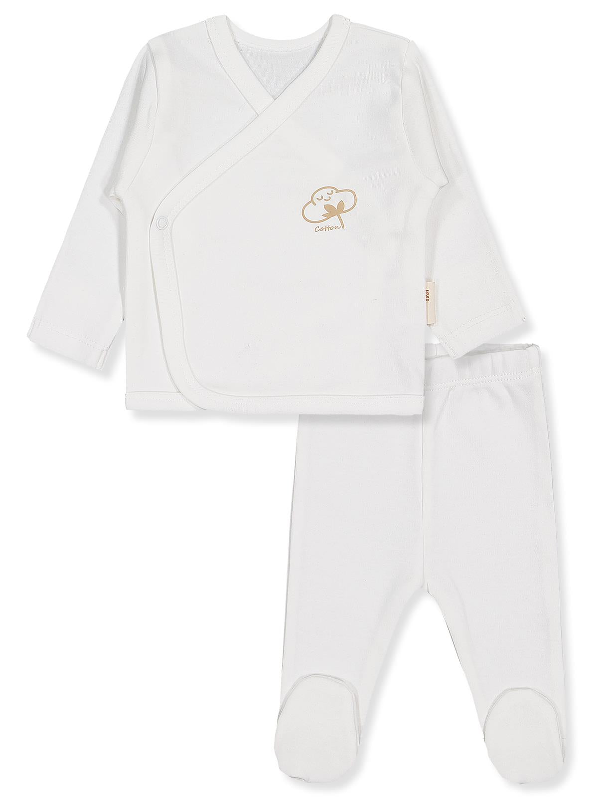 Civil Baby Organik Pamuklu Set - Ekru