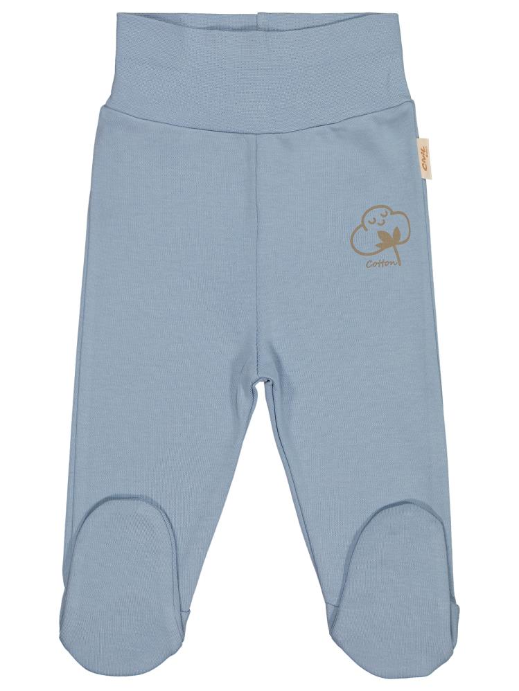 Civil Baby Organik Pamuklu 0-6 Ay Patikli Tek Alt Bebe - Mavi