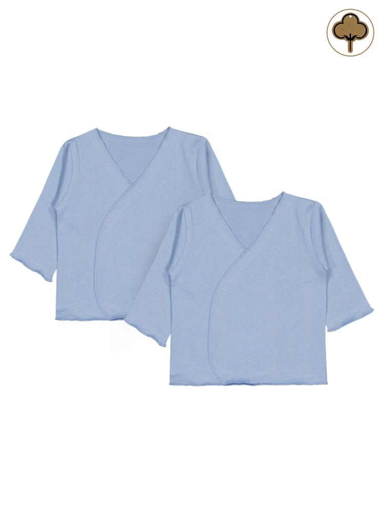 Civil Baby Organik Pamuklu 2'li İç Zıbın - Mavi