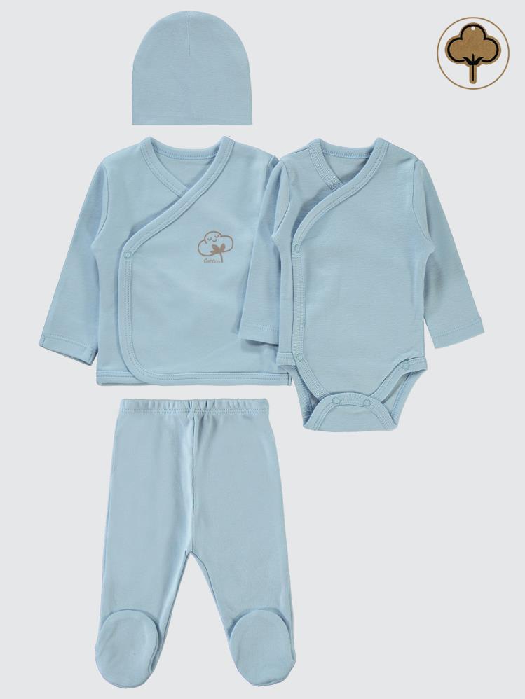 Civil Baby Organik Pamuklu Prematüre Set - Mavi