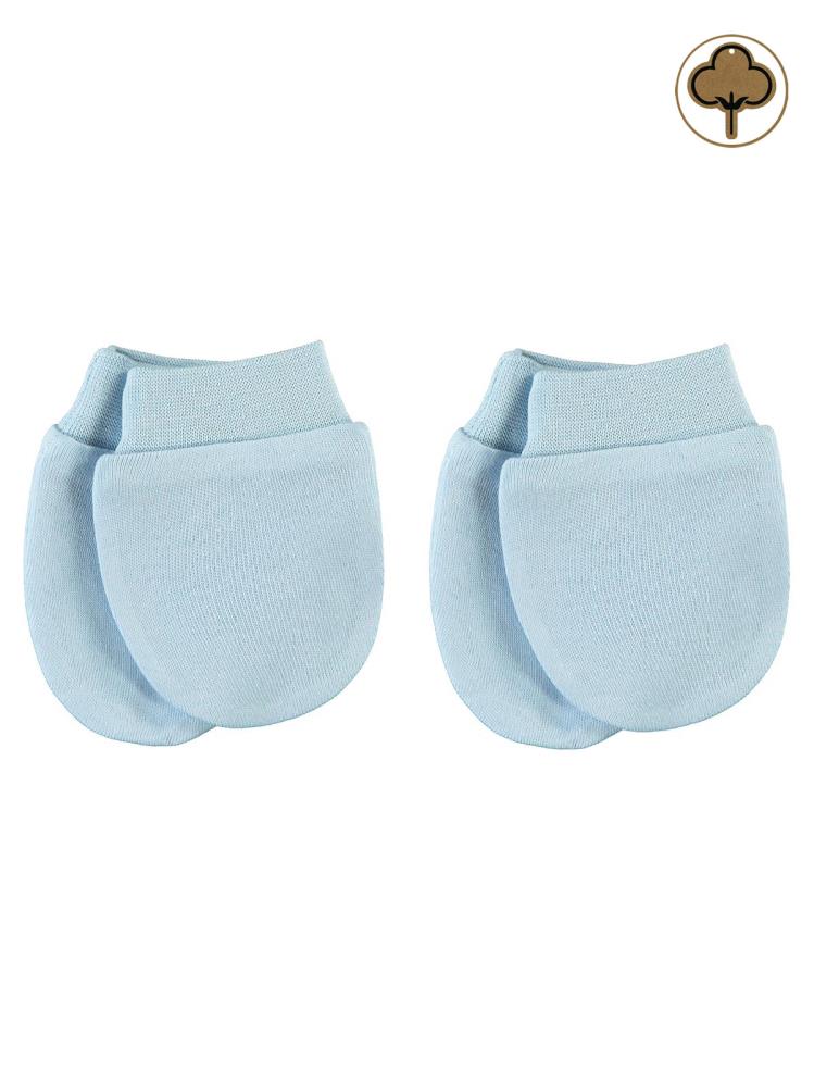 Civil Baby Bebek Organik 2'li Eldiven 0+ Ay - Mavi