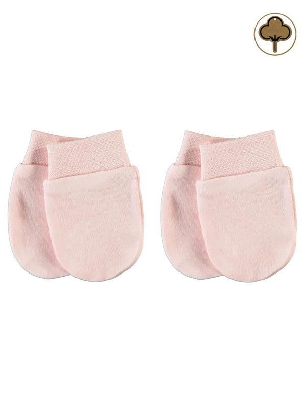 Civil Baby Bebek Organik 2'li Eldiven 0+ Ay  - Pembe