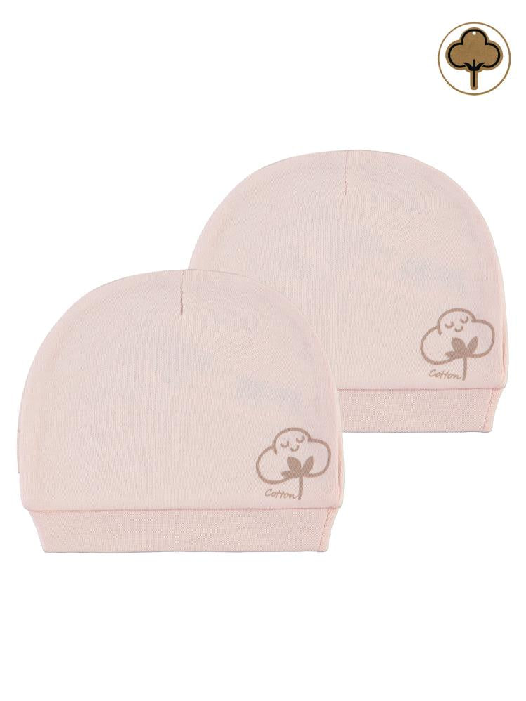 Civil Baby Organik Pamuklu 2 Li Bebe Şapka - Pembe