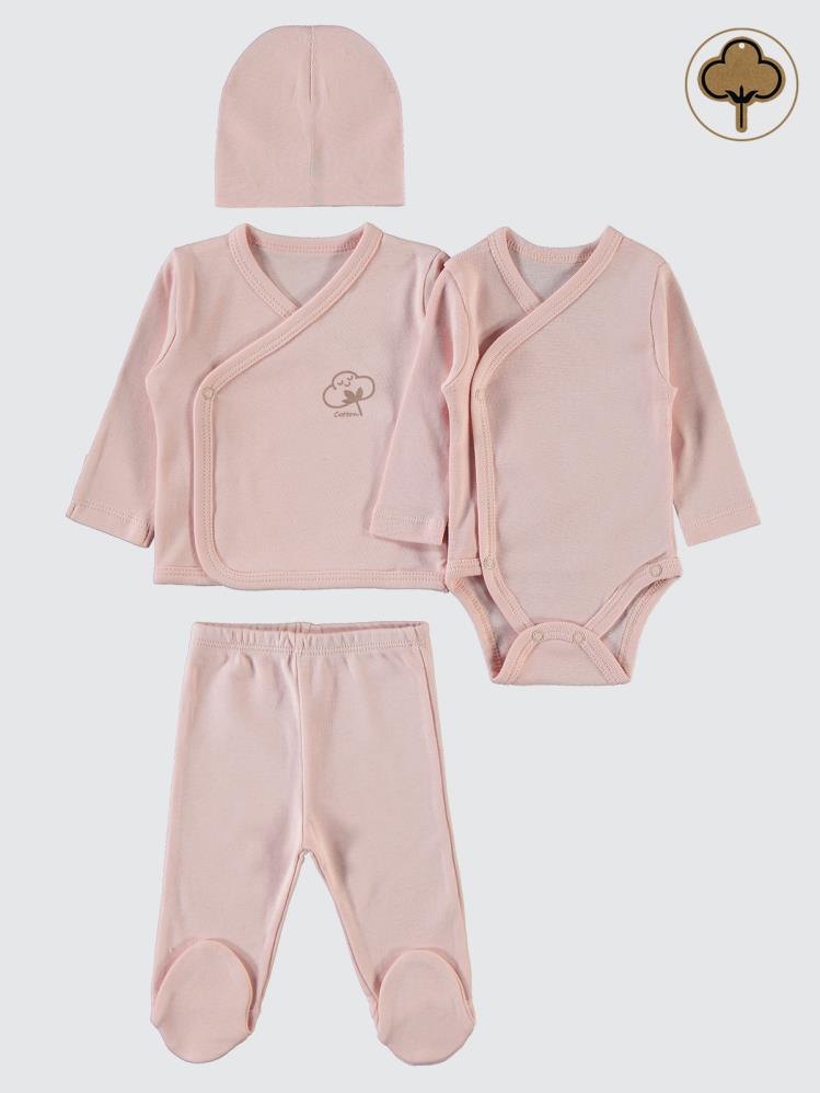 Civil Baby Organik Pamuklu Prematüre Set - Pembe