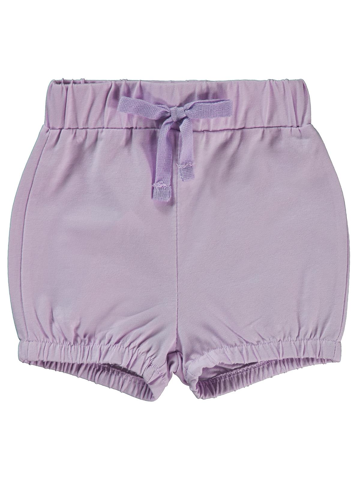 Civil Baby Paça Lastikli 6-18 Ay Kız Şort - Lila
