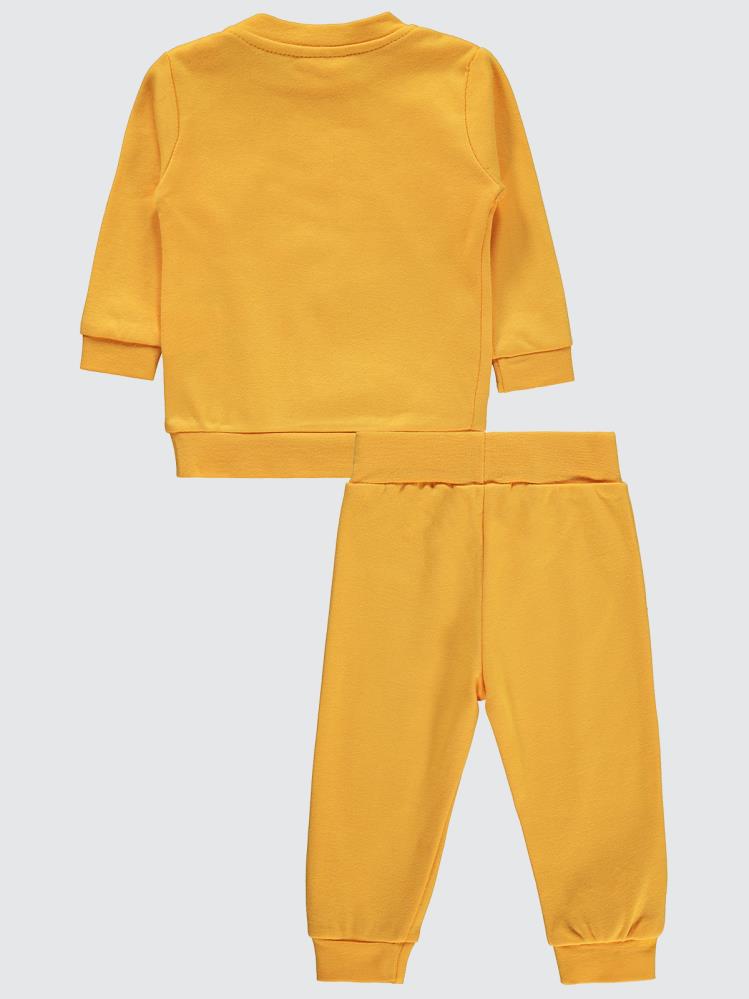 Civil Baby Kurbağa Baskılı 6-18 Ay Takım - Sarı