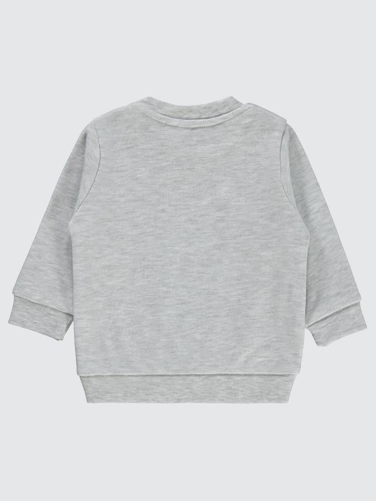 Civil Baby Astronot Baskılı 6-18 Ay Sweatshirt - Gri