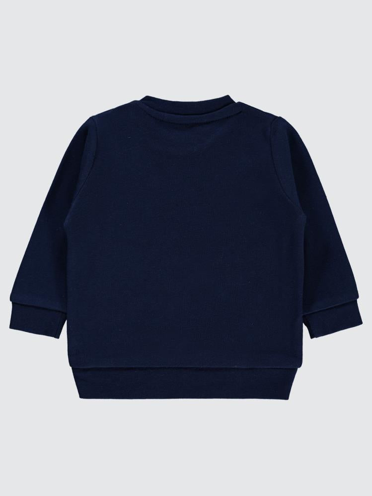 Civil Baby Astronot Baskılı 6-18 Ay Sweatshirt - Lacivert