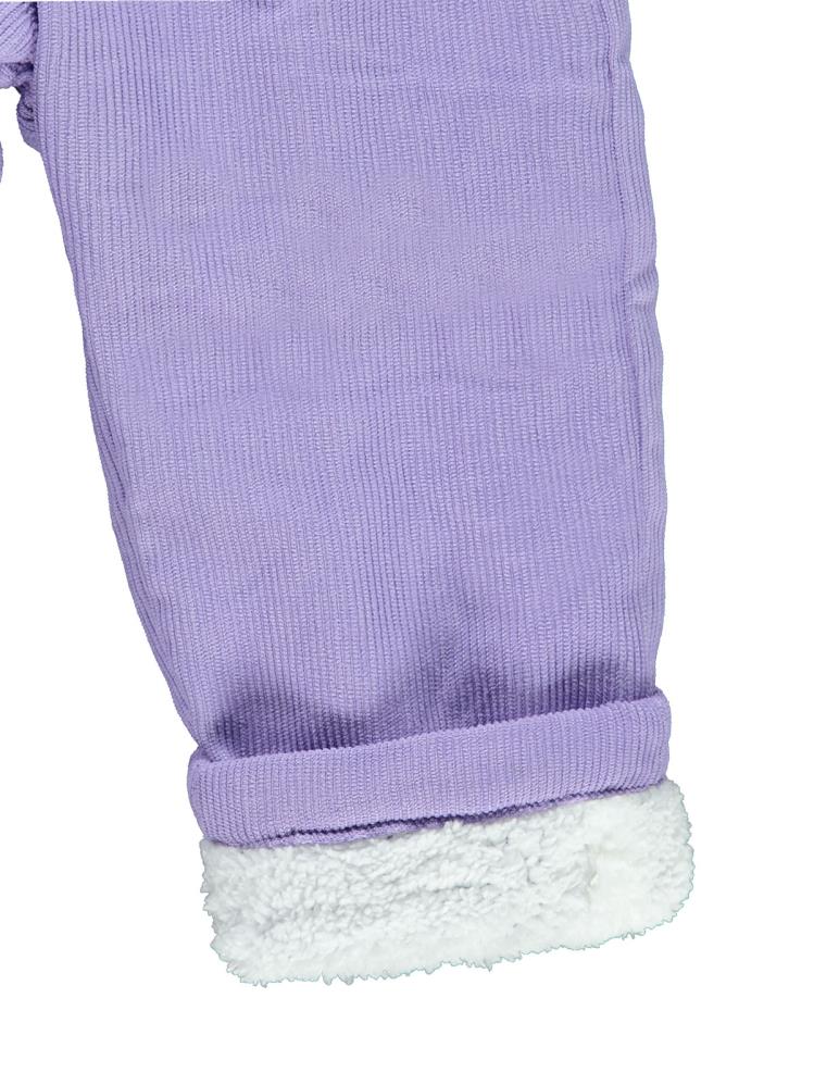 Civil Girls Basic Velsoftlu 2-5 Yaş Pantolon - Lila