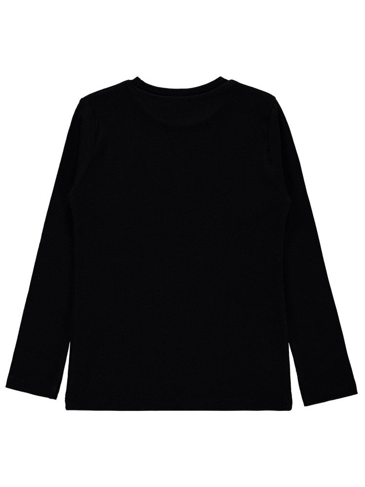 Civil Boys Present Baskılı Kaşkorse 6-9 Yaş Sweatshirt - Siyah