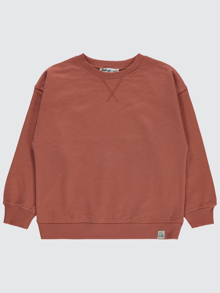 Civil Boys Smile Etiketli 6-9 Yaş Sweatshirt - Turuncu