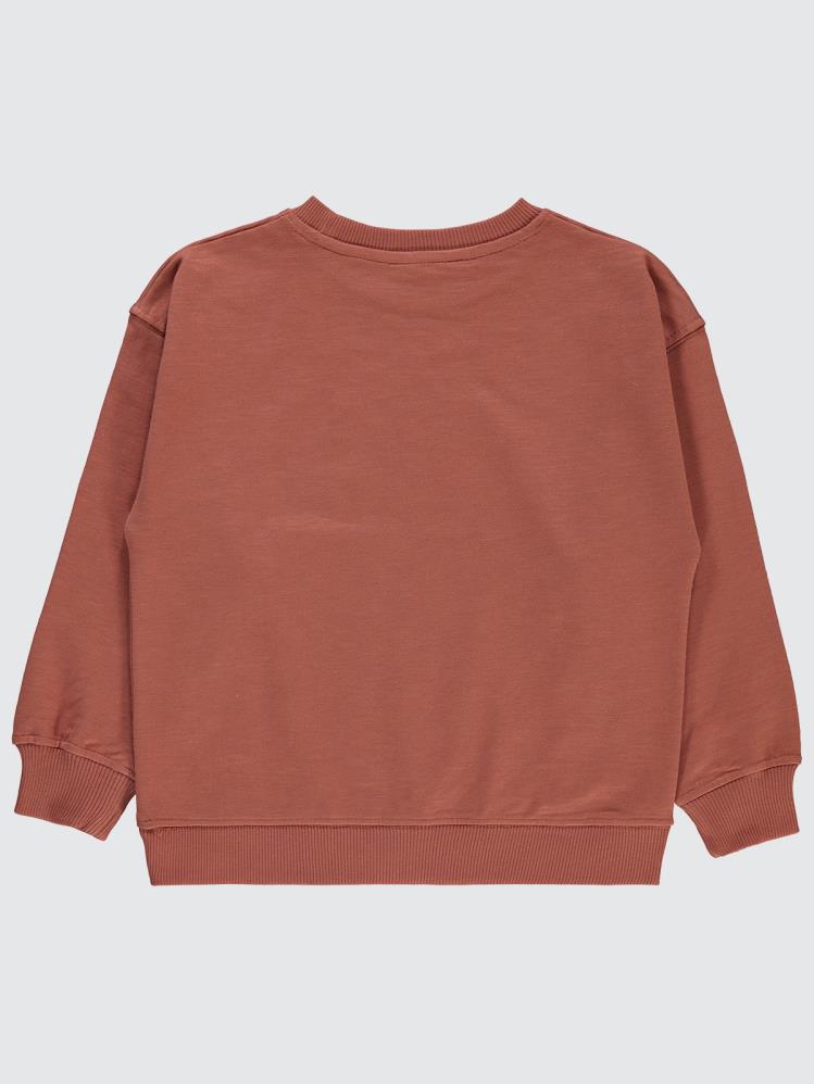 Civil Boys Smile Etiketli 6-9 Yaş Sweatshirt - Turuncu