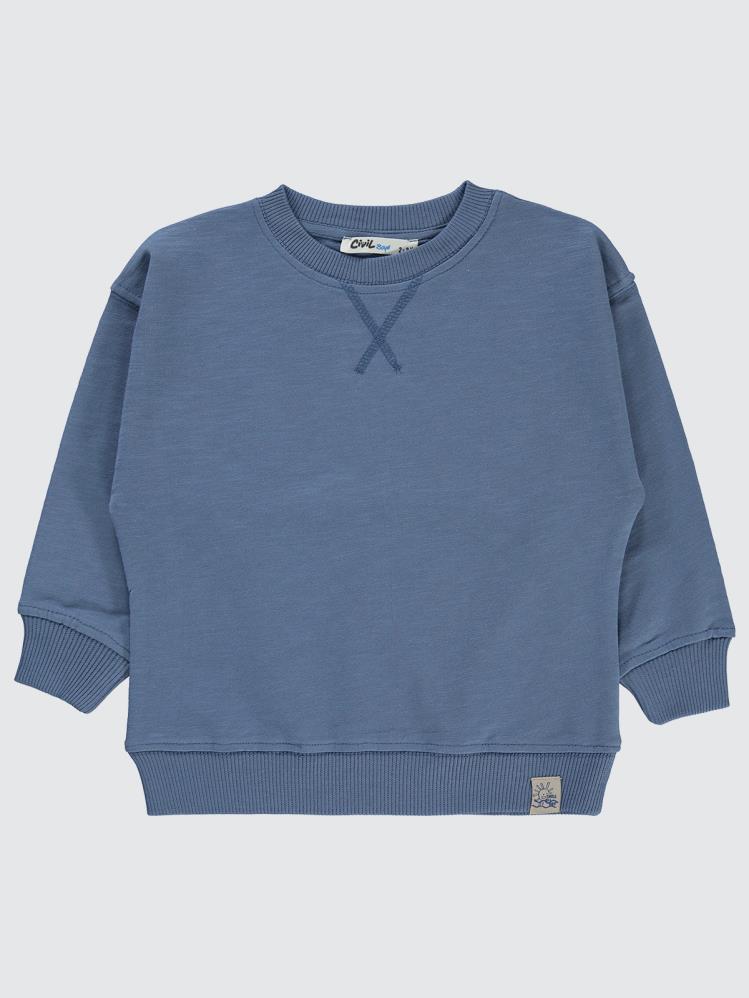 Civil Boys Smile Etiketli 6-9 Yaş Sweatshirt - Lacivert