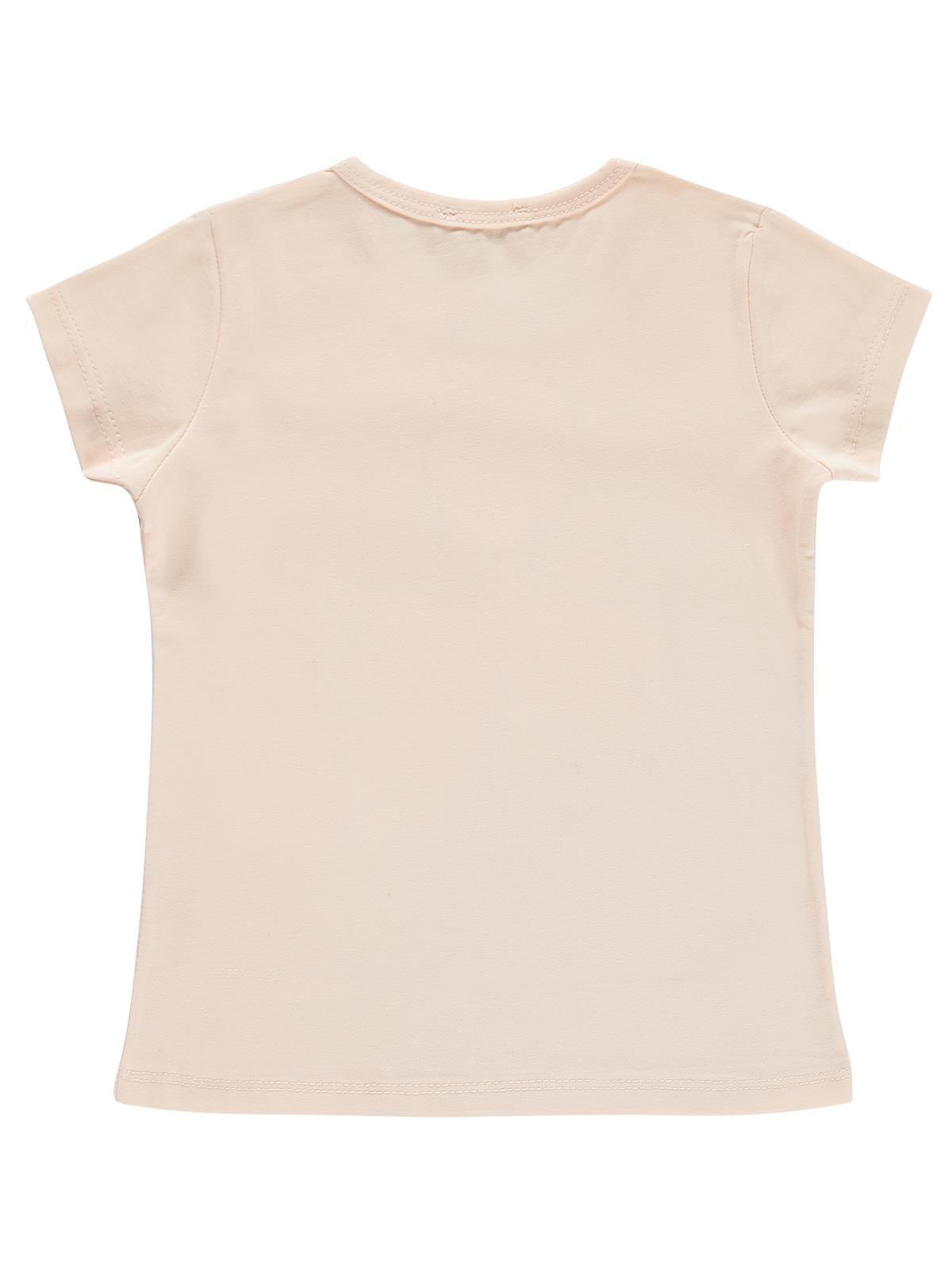 Civil Girls Basic 2-5 Yaş Tişört - Pudra