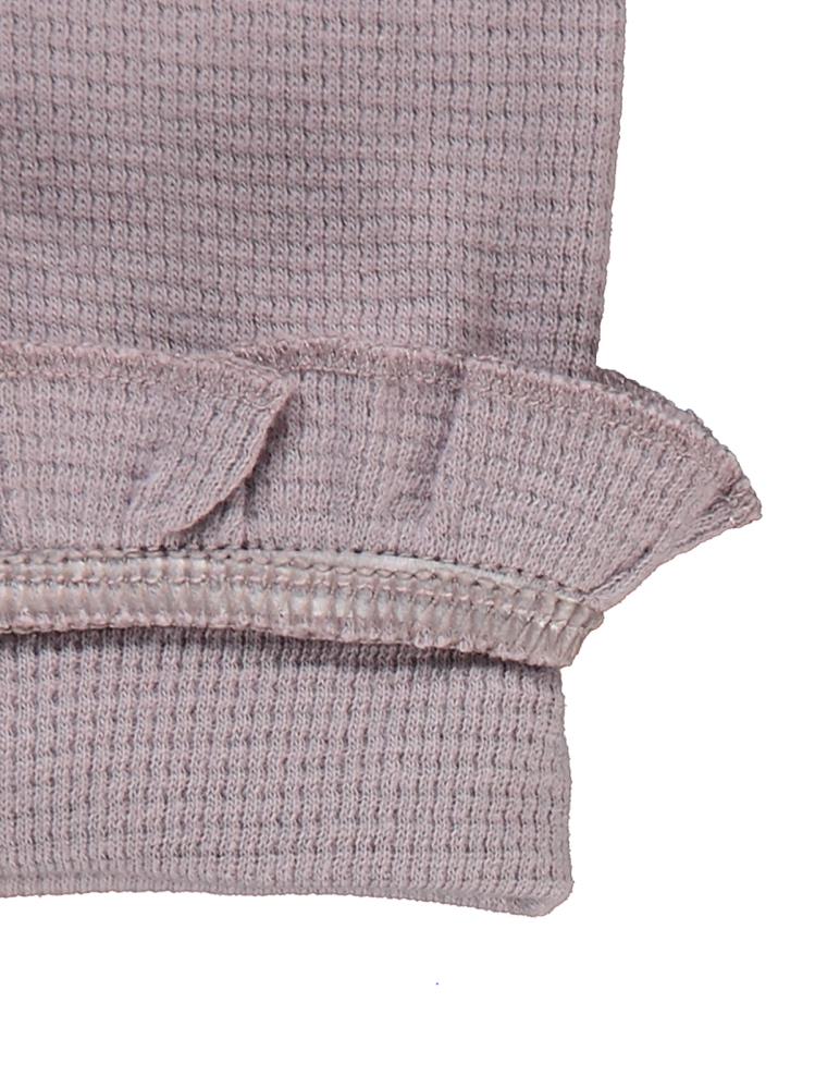 Civil Baby Patiksiz Paça Fırfırlı Çiçek Etiketli 6-18 Ay Tek Alt Bebe - Lila