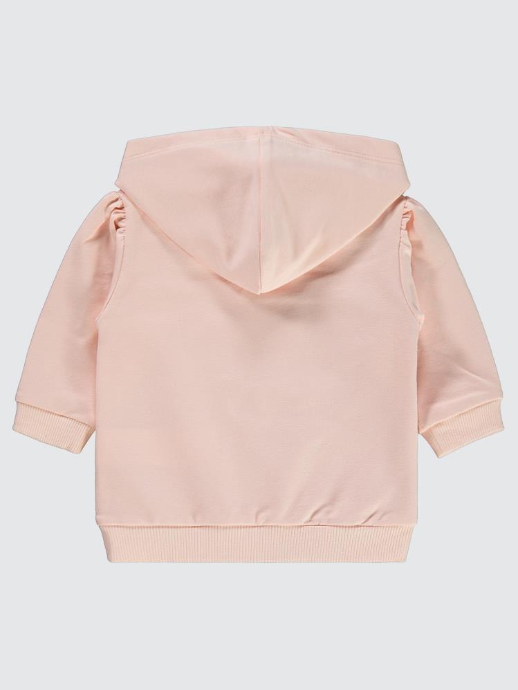 Civil Baby Basic Arma Etiketli 6-18 Ay Sweatshirt - Pudra