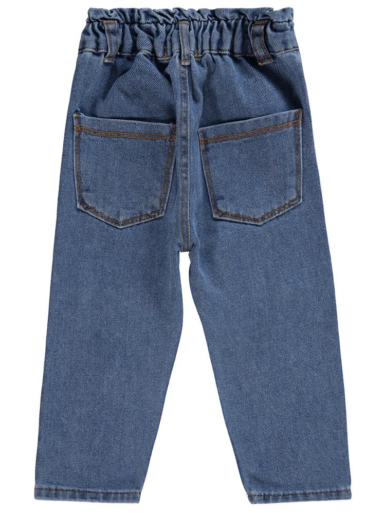 Civil Girls Papatya Nakışlı 2-5 Yaş Pantolon - Mavi