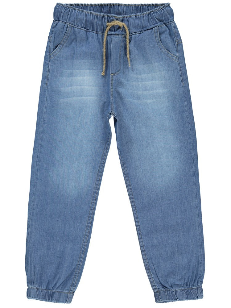 Civil Girls Paça Lastikli Jogger 10-13 Yaş Pantolon - Mavi