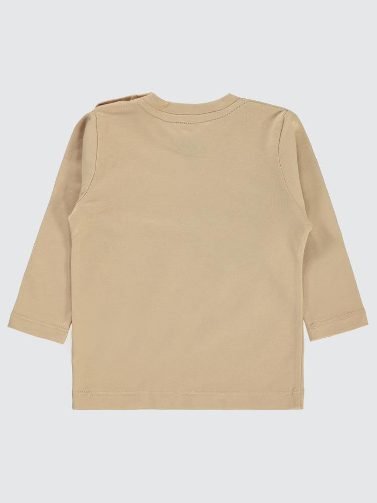 Civil Baby Cvl Nakışlı 6-18 Ay Sweatshırt - Kahverengi