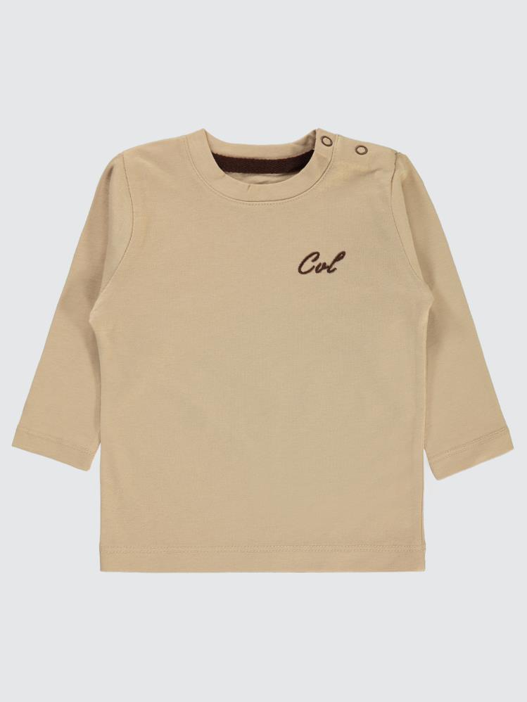 Civil Baby Cvl Nakışlı 6-18 Ay Sweatshırt - Kahverengi