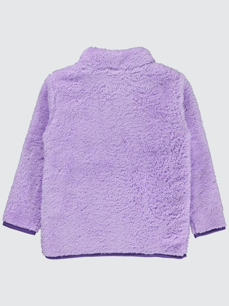 Civil Girls Yaka Fermuar Detaylı 2-5 Yaş Sweatshirt - Lila