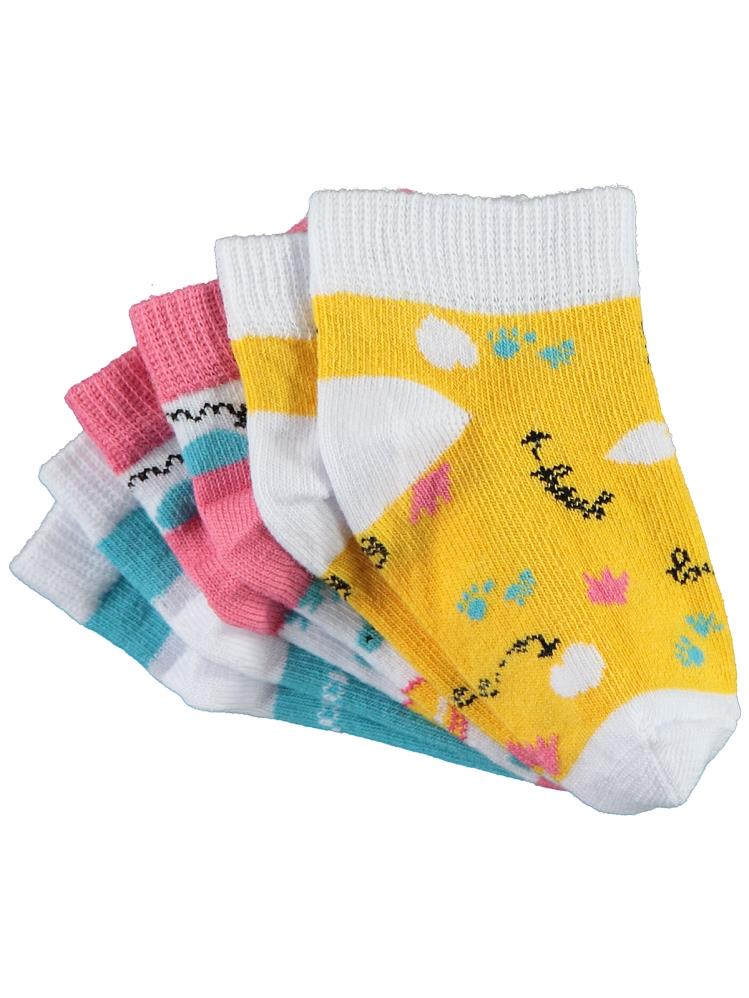 Civil Girls Macaron Desen 2-12 Yaş Patik Çorap