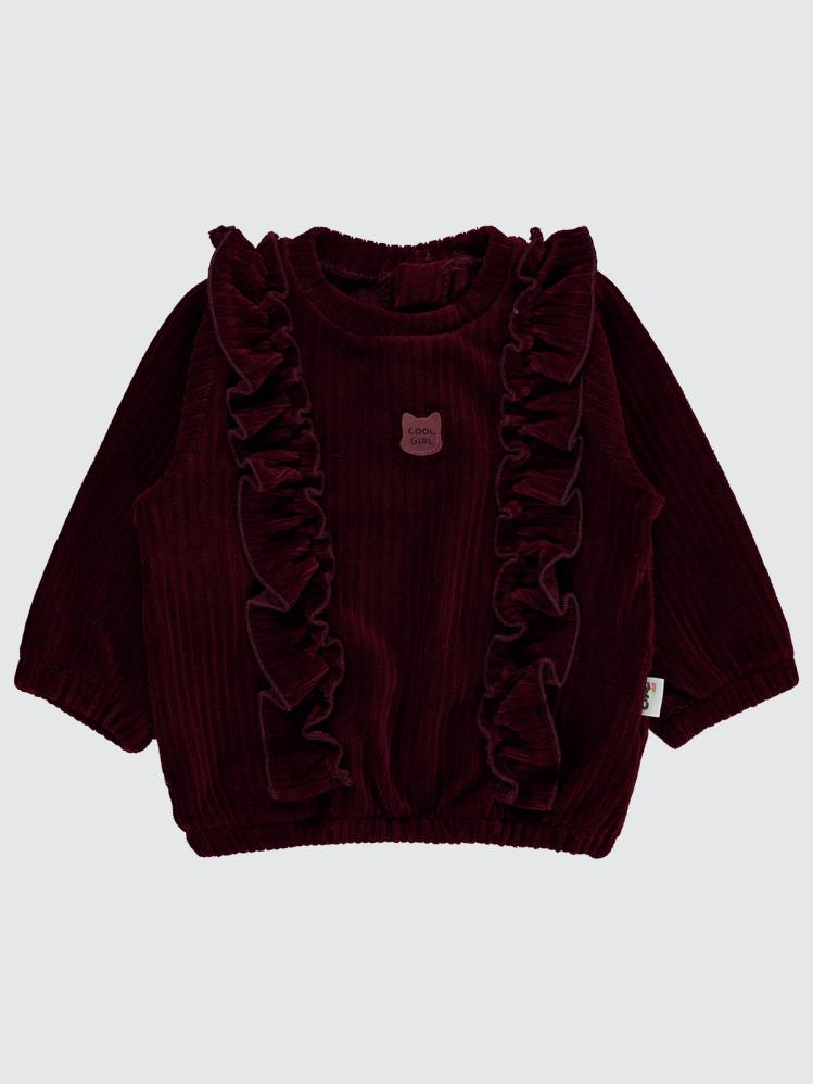 Civil Baby Basic 6-18 Ay Sweatshirt - Bordo