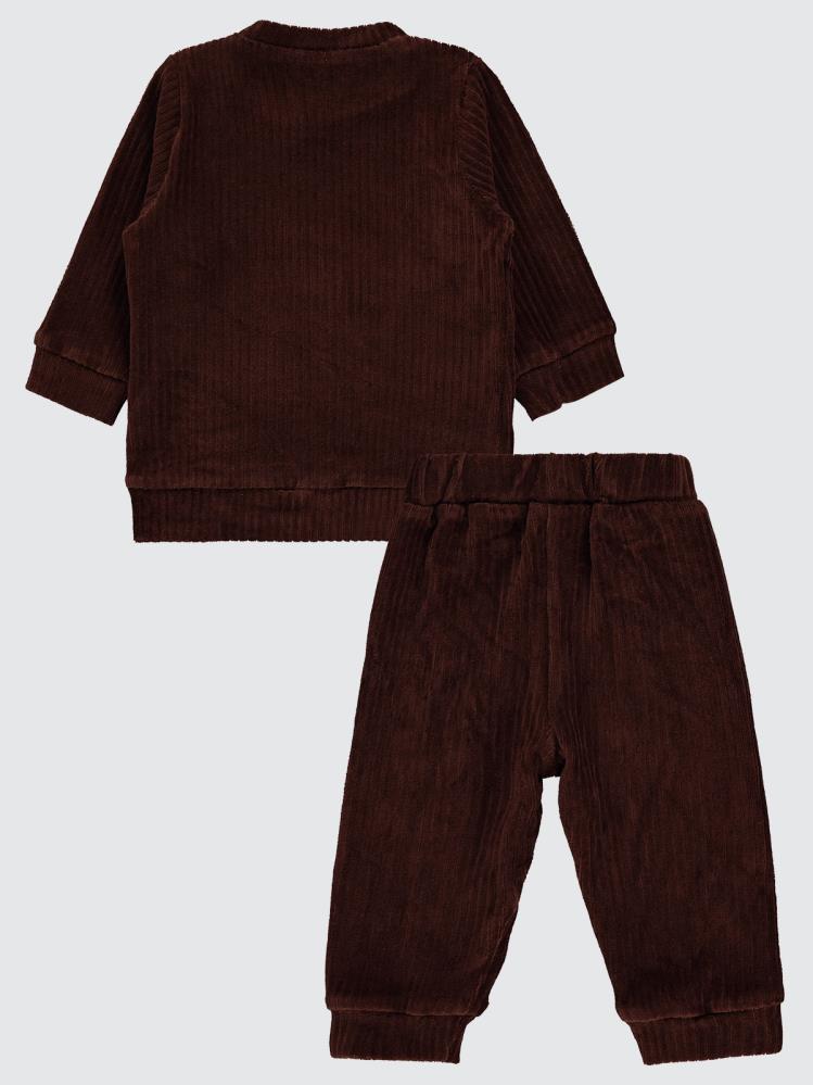 Civil Baby Basic 6-18 Ay Takım - Kahverengi