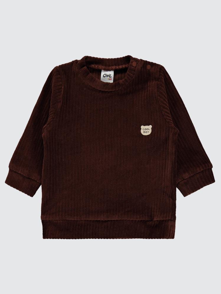Civil Baby Basic 6-18 Ay Takım - Kahverengi