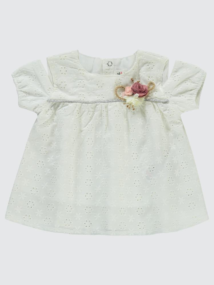 Civil Baby Brodeli 6-18 Ay Takım - Ekru